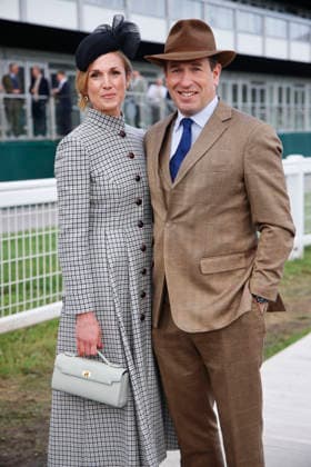 . 13 03 2026. Cheltenham, United Kingdom. Peter Phillips and Harriet Sperling arriving for the Cheltenham Gold Cup on the final day of the Cheltenham Festival, United Kingdom.  xi-Imagesx IIM-26632-0008