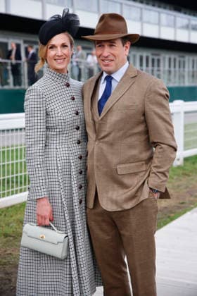. 13 03 2026. Cheltenham, United Kingdom. Peter Phillips and Harriet Sperling arriving for the Cheltenham Gold Cup on the final day of the Cheltenham Festival, United Kingdom.  xi-Imagesx IIM-26632-0009