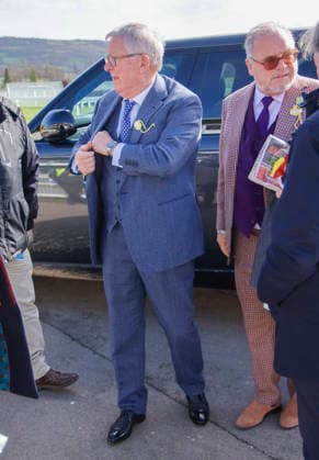 . 13 03 2026. Cheltenham, United Kingdom. Sir Alex Ferguson arriving for the Cheltenham Gold Cup on the final day of the Cheltenham Festival, United Kingdom.  xi-Imagesx IIM-26632-0024