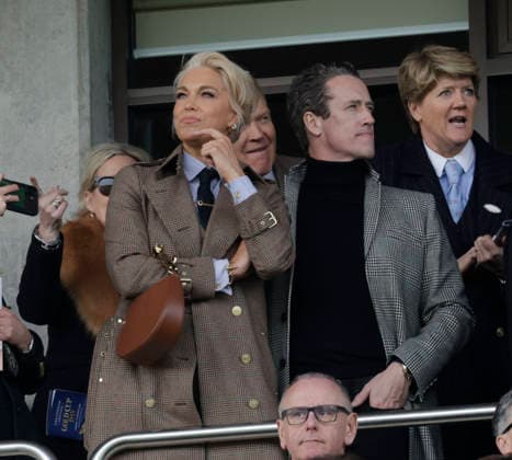 . 13 03 2026. Cheltenham, United Kingdom. Hannah Waddingham watches the racing on the final day of the Cheltenham Festival, United Kingdom.  xi-Imagesx IIM-26632-0039