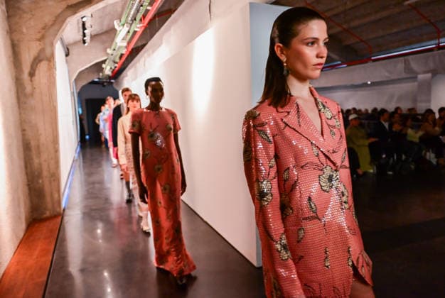 March 13, 2026, Madrid, Madrid, SPAIN: Mirto showcases its unpublished SpringÃ¢â‚¬Summer 2026 collection during Madrid es Moda in Madrid. The proposal connects the feminine and masculine universes through a shared aesthetic sensibility, defined by precise tailoring, harmonious color palettes, and high-quality fabrics that express timeless elegance. Madrid SPAIN - ZUMAz108 20260313_znp_z108_008 Copyright: xRichardxZubelzux