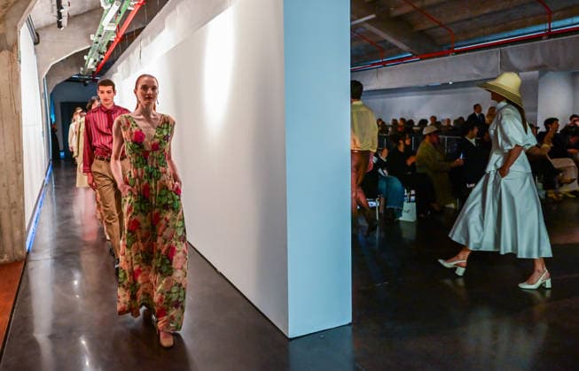 March 13, 2026, Madrid, Madrid, SPAIN: Mirto showcases its unpublished SpringÃ¢â‚¬Summer 2026 collection during Madrid es Moda in Madrid. The proposal connects the feminine and masculine universes through a shared aesthetic sensibility, defined by precise tailoring, harmonious color palettes, and high-quality fabrics that express timeless elegance. Madrid SPAIN - ZUMAz108 20260313_znp_z108_014 Copyright: xRichardxZubelzux