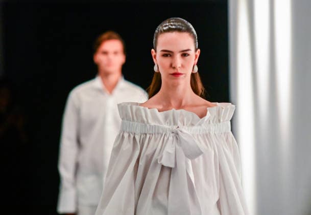 March 13, 2026, Madrid, Madrid, SPAIN: Mirto showcases its unpublished SpringÃ¢â‚¬Summer 2026 collection during Madrid es Moda in Madrid. The proposal connects the feminine and masculine universes through a shared aesthetic sensibility, defined by precise tailoring, harmonious color palettes, and high-quality fabrics that express timeless elegance. Madrid SPAIN - ZUMAz108 20260313_znp_z108_026 Copyright: xRichardxZubelzux