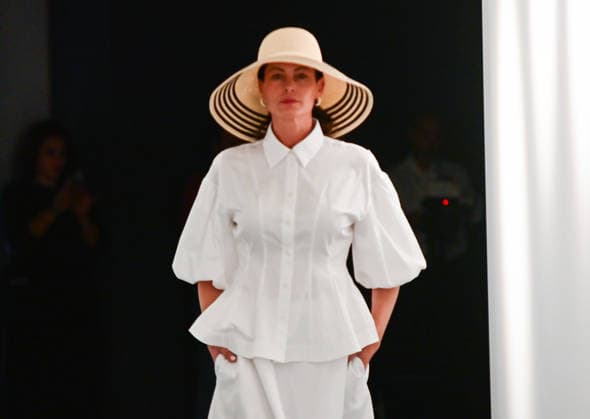 March 13, 2026, Madrid, Madrid, SPAIN: Mirto showcases its unpublished SpringÃ¢â‚¬Summer 2026 collection during Madrid es Moda in Madrid. The proposal connects the feminine and masculine universes through a shared aesthetic sensibility, defined by precise tailoring, harmonious color palettes, and high-quality fabrics that express timeless elegance. Madrid SPAIN - ZUMAz108 20260313_znp_z108_030 Copyright: xRichardxZubelzux