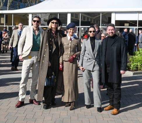 Cheltenham Racing Festival 2026- Day four tHE gOLD cupCheltenham, Gloucestershire Jodie Kidd, Jade Holland Cooper. Nick Knowles and Katie Dadzie seen on day four of the 2026 Cheltenham Racing Festival at Prestbury Park in Cheltenham, England, Credit:Jules Annan Avalon England  Copyright: xJulesxAnnanx xAvalonx 1082606563