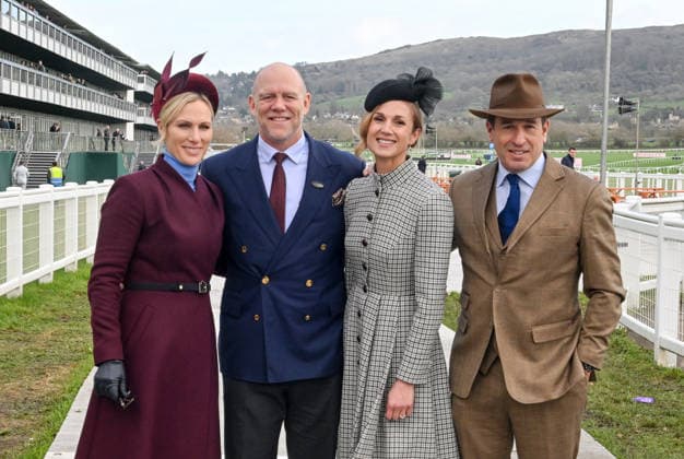 Cheltenham Racing Festival 2026- Day four tHE gOLD cupCheltenham, Gloucestershire Zara Tindall, Mike Tindall, Harriet Sperling and Peter Phillips seen on day four of the 2026 Cheltenham Racing Festival at Prestbury Park in Cheltenham, England, Credit:Jules Annan Avalon England  Copyright: xJulesxAnnanx xAvalonx 1082607210