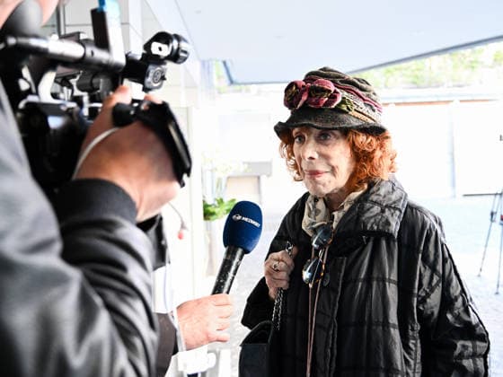 Rome, chapel of rest for Enrica Bonaccorti at the Ars BioMedica clinic. Pictured: Simona Marchini.  Copyright: xMaurizioxD Avanzox xipa-agency.netx xMaurizioxDxAvanzox IPA_Agency_IPA72819326