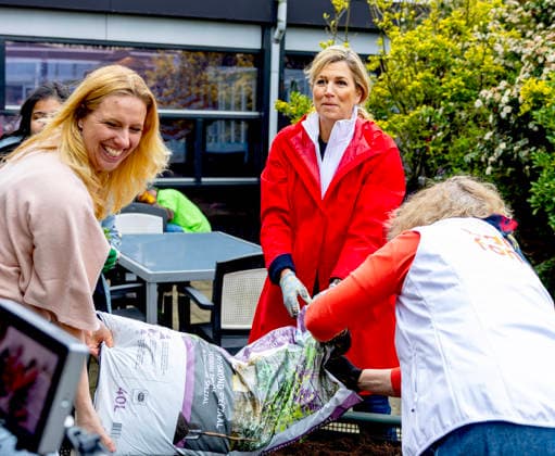 13-03-2026 Hoofddorp Queen Maxima voluntering at a residential care facility Bornholm in Hoofddorp during NLDoet. Â  Copyright: xPPEx