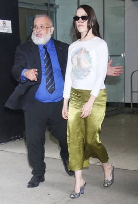 NEW YORK, NY- MARCH 12: Victoria Pedretti at The Drew Barrymore Show on March 12, 2026 in New York City. Copyright: xRWx