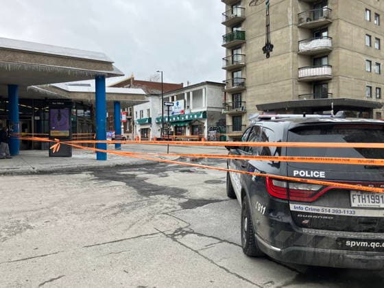 March 13, 2026, Montreal, Pq, CANADA: Montreal police established a large crime scene near Laurier Metro where a convenience store clerk was killed inside his store, in Montreal on Thursday, March 12, 2026, Montreal CANADA  - ZUMAc35_ 20260313_zaf_c35_087 Copyright: xMikexDexSouzax