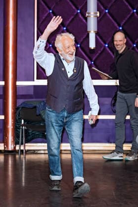 MDR - Riverboat. Schauspieler Dieter Didi Hallervorden anläßlich der Aufzeichnung der MDR - Talkshow Riverboat am 13.03.2026 in der Mediacity Leipzig. 20260313SFL0021