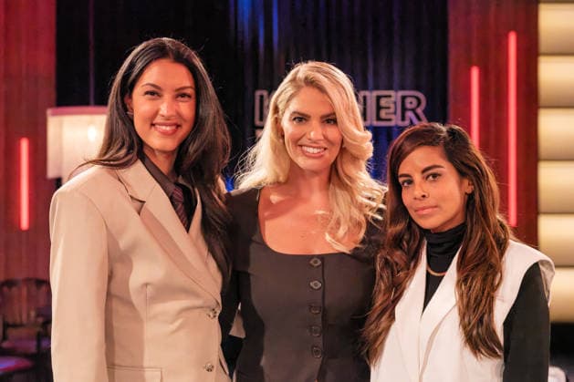 Kölner Treff am 06. Februar 2026. Von links nach rechts: Model und Fernsehmoderatorin Rebecca Mir, Curvy-Model und Moderatorin Angelina Kirsch sowie die Schauspielerin und Moderatorin Collien Fernandes. Susan Link und Micky Beisenherz sind neugierig und befragen ihre Gäste auf ihre ganz eigene Art mit wie immer spannenden Gesprächen. Köln Nordrhein-Westfalen Deutschland