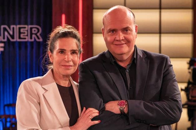 Kölner Treff am 06. Februar 2026. Im Bild die Journalistin Dagmar Rosenfeld mit dem Journalisten und Autor Robin Alexander. Beide betreiben zusammen den Podcast Machtwechsel . Susan Link und Micky Beisenherz sind neugierig und befragen ihre Gäste auf ihre ganz eigene Art mit wie immer spannenden Gesprächen. Köln Nordrhein-Westfalen Deutschland