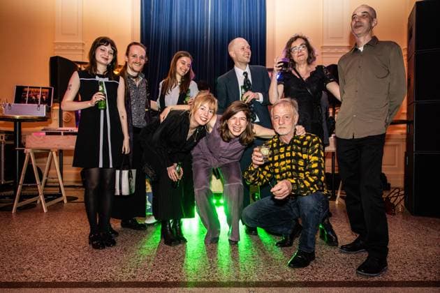AMSTERDAM - Guests at the party for the 75th Book Ball at the International Theatre Amsterdam (ITA). The annual event, primarily attended by authors, kicks off Book Week. DINGENA MOL ANP netherlands out - belgium out  Copyright: xx x553263623x originalFilename: 553263623.jpg