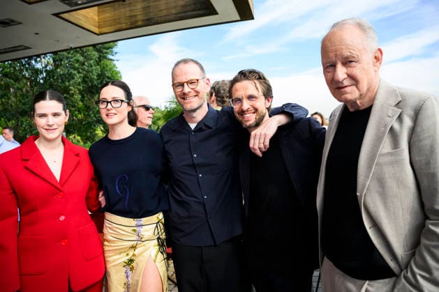 LOS ANGELES, USA 20260313 Snetimental Value actors Inga Ibsdotter Lilleaas, Renate Reinsve director Joachim Trier, Anders Danielsen Lie and Stellan Skarsgard in LA Stellan is nominated for an Oscar for his role in the movie LOS ANGELES USA x10060x  Copyright: xHenrikxMontgomery TTx STELLAN SKARSGARD BVGTZRWP8kk