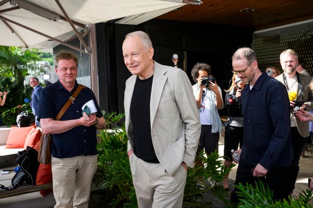 LOS ANGELES, USA 20260313 Actor Stellan Skarsgard and director Joachim Trier in LA They are nominated for Oscars for the film Sentimental Value LOS ANGELES USA x10060x  Copyright: xHenrikxMontgomery TTx STELLAN SKARSGARD PpQLa9QvgGM