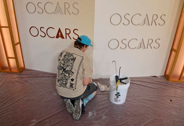 Preparations for the 98th annual Academy Awards are underway in the Hollywood section of Los Angeles on Friday, March 13, 2026. Conan O Brien will host the Oscars for the second consecutive year, airing live on March 15 on ABC.  LAP2026031302 JIMxRUYMEN