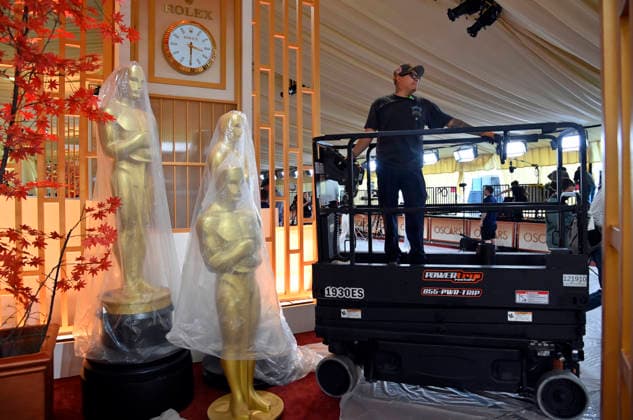 Preparations for the 98th annual Academy Awards are underway in the Hollywood section of Los Angeles on Friday, March 13, 2026. Conan O Brien will host the Oscars for the second consecutive year, airing live on March 15 on ABC.  LAP2026031307 JIMxRUYMEN