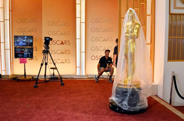 Preparations for the 98th annual Academy Awards are underway in the Hollywood section of Los Angeles on Friday, March 13, 2026. Conan O Brien will host the Oscars for the second consecutive year, airing live on March 15 on ABC.  LAP2026031309 JIMxRUYMEN