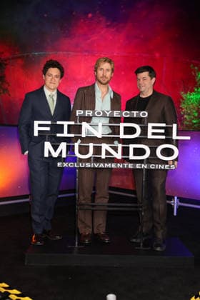 March 13, 2026, Mexico City, Ciudad de Mexico, Mexico: Director Phil Lord, Actor Ryan Gosling and Director Christopher Miller pose for photos during the Project Hail Mary Photocall at Papalote Museo del NioÂ±o. on March 13, 2026 in Mexico City, Mexico. Mexico City Mexico - ZUMAe321 20260313_zea_e321_003 Copyright: xYamakxPereax