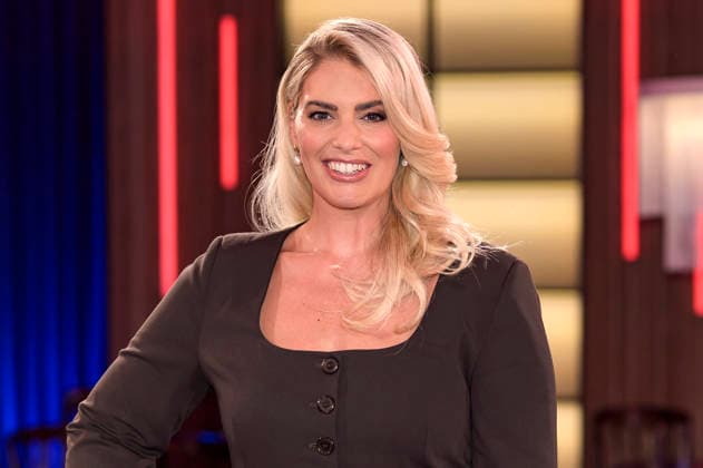 Angelina Kirsch bei der Aufzeichnung der WDR-Talkshow Kölner Treff im WDR Studio BS 3. Köln, 13.03.2026