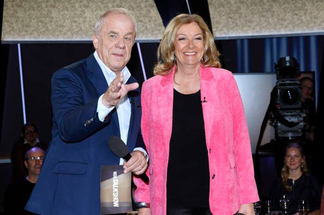 Hubertus Meyer-Burckhardt und Bettina Tietjen bei der Aufzeichnung der NDR Talk Show im NDR Fernsehstudio Lokstedt. Hamburg, 13.03.2026