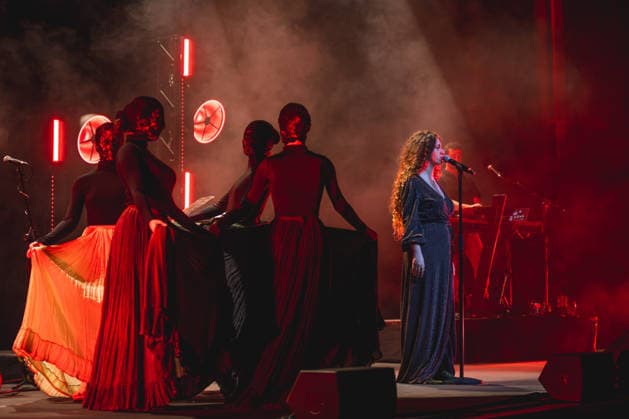 Music Concert - Delia - SICILIA BEDDA TOUR Delia Buglisi performs the Sicilia Bedda Tour on March 13, 2026 at Auditorium Parco della Musica, Rome, Italy. Rome Auditorium Parco della Musica Italy Copyright: xEmanuelaxVertollix xLiveMediax LPM_2341169