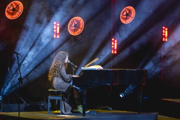 Music Concert - Delia - SICILIA BEDDA TOUR Delia Buglisi performs the Sicilia Bedda Tour on March 13, 2026 at Auditorium Parco della Musica, Rome, Italy. Rome Auditorium Parco della Musica Italy Copyright: xEmanuelaxVertollix xLiveMediax LPM_2341194