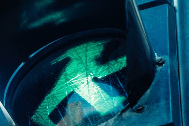 Historisches Foto Ampelmännchen, Berlin, 1990