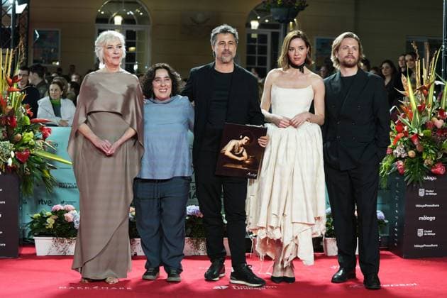 Malaga Film Festival, Biznaga de Honor Gala Hugo Silva, Jaime Olías, Dafne Fernández and Arantxa Echevarría during the 29th edition of the Malaga Film Festival in Malaga, Spain, on Friday, 13 March 2026. Cordon Press 