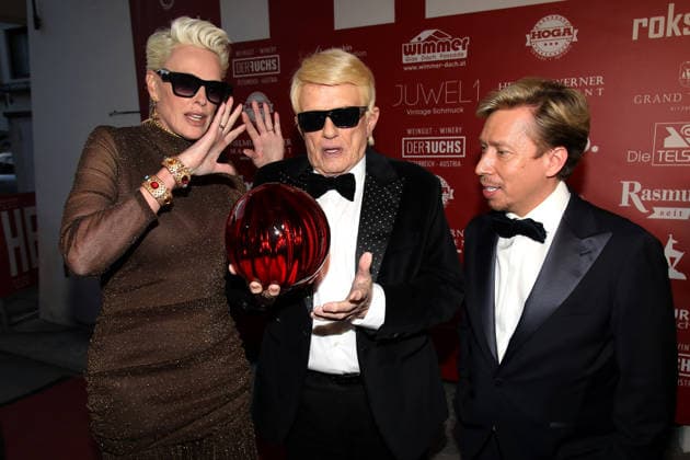 Weltpremiere von HEINO - Karamba, Karacho, Kult! im Filmtheater in Kitzbühel Kitzbühel, 13..03.2026 Helmut Werner, Brigitte Nielsen und Heino bei der Weltpremiere von HEINO - Karamba, Karacho, Kult! im Filmtheater in Kitzbühel Tirol Österreich Copyright: xMatthiasxGränzdörferx