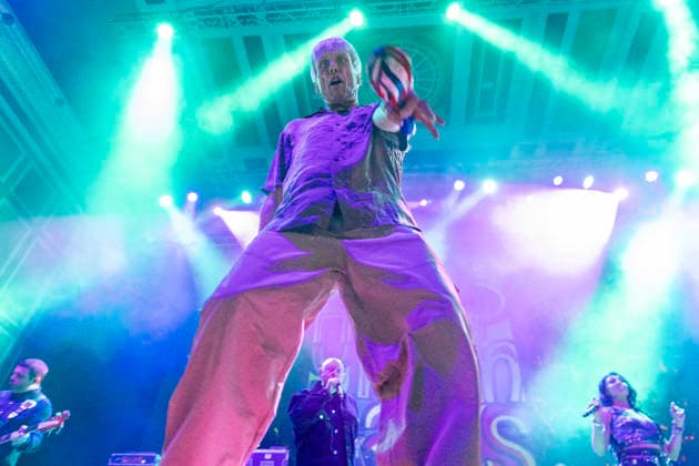 Happy Mondays, perform live, at o2 City Hall, Newcastle ,on 13 March 2026 Bez - Mark Berry of the Happy Mondays, performs live, at o2 City Hall, Newcastle ,on 13 March 2026, Credit:David Wala Avalon England, Tyne and Wear, Newcastle upon Tyne Copyright: xDavidxWalax xAvalonx 1082803786