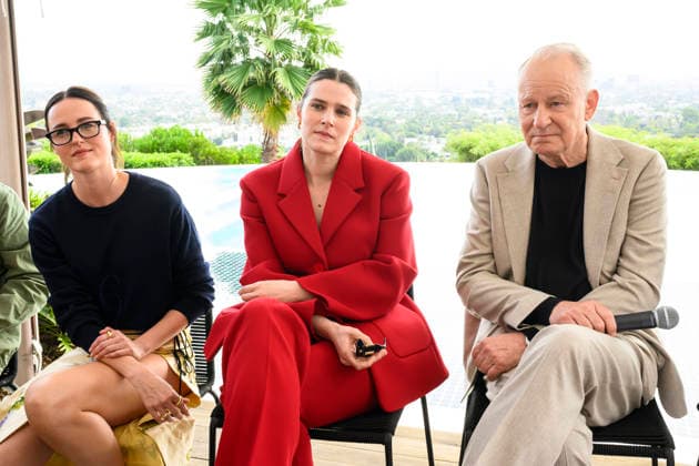 LOS ANGELES, USA 20260313 Actors Renate Reinsve, Inga Ibsdotter Lilleaas and Stellan Skarsgard in LA They are nominated for an Oscar for Best Actress, Best Supporting Actress and Best Supporting Actor, respectively, for their roles in the film Sentimental Value LOS ANGELES USA x10060x  Copyright: xHenrikxMontgomery TTx SENTIMENTAL VALUE sQRGZKSipyA
