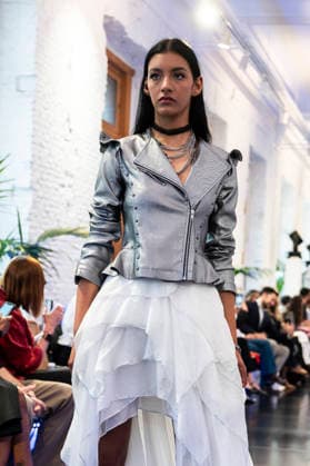 Adlib Ibiza - MadridEsModa Fashion Week Madrid - 14 Mar 2026 A model walks the runway wearing a design by Adlib Ibiza during the MadridEsModa Fashion Week de at Madrid Arena. Madrid Spain Copyright: xAtilanoxGarciax xSOPAxImagesx photos08402
