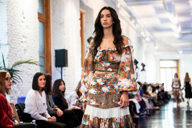 Adlib Ibiza - MadridEsModa Fashion Week Madrid - 14 Mar 2026 A model walks the runway wearing a design by Adlib Ibiza during the MadridEsModa Fashion Week de at Madrid Arena. Madrid Spain Copyright: xAtilanoxGarciax xSOPAxImagesx photos08391