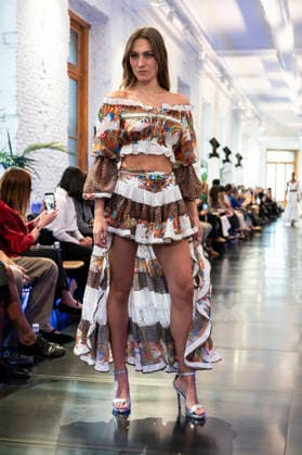 Adlib Ibiza - MadridEsModa Fashion Week Madrid - 14 Mar 2026 A model walks the runway wearing a design by Adlib Ibiza during the MadridEsModa Fashion Week de at Madrid Arena. Madrid Spain Copyright: xAtilanoxGarciax xSOPAxImagesx photos08392