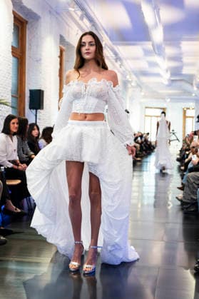 Adlib Ibiza - MadridEsModa Fashion Week Madrid - 14 Mar 2026 A model walks the runway wearing a design by Adlib Ibiza during the MadridEsModa Fashion Week de at Madrid Arena. Madrid Spain Copyright: xAtilanoxGarciax xSOPAxImagesx photos08395