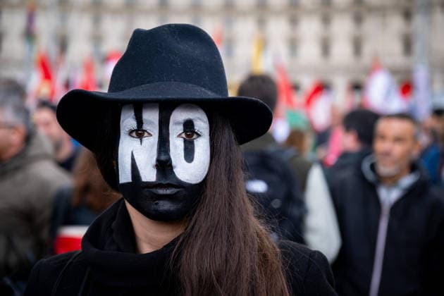 March 14, 2026, Rome, Rm, Italy: Movements and citizens take to the streets in Rome in support of the social no vote in the constitutional referendum on justice on March 22nd and 23rd, and against the government, but also to call for an end to the war. The crowds chanted: No to war, no to the Meloni government, we are not servants of Trump and Israel. Rome Italy - ZUMAg256 20260314_znp_g256_024 Copyright: xMarcoxDixGianvitox