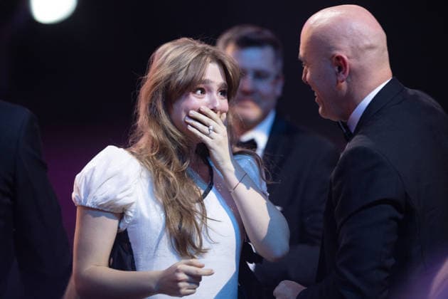 Czech Film and Television Academy (CFTA) presents Czech Lion annual film awards at the 33rd annual ceremony in Congress Centre Prague, on March 14, 2026. The award for Best Actress in a Leading Role went to Katerina Falbrova for her film The Broken Voices. (CTKxPhoto OndrejxDeml) CTKPhotoP2026031406887  CTKPhotoP2026031406887