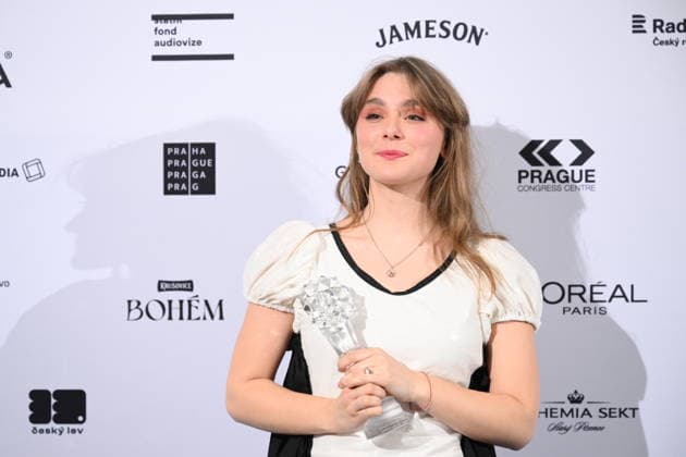 Czech Film and Television Academy (CFTA) presents Czech Lion annual film awards at the 33rd annual ceremony in Congress Centre Prague, on March 14, 2026. The award for Best Actress in a Leading Role went to Katerina Falbrova for her film The Broken Voices. (CTKxPhoto MichalxKamaryt) CTKPhotoP2026031406959  CTKPhotoP2026031406959