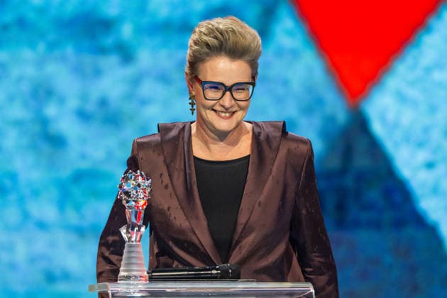 Czech Film and Television Academy (CFTA) presents Czech Lion annual film awards at the 33rd annual ceremony in Congress Centre Prague, on March 14, 2026. The Czech Lion for outstanding contribution to Czech cinema was awarded to Helena Bezdek Frankova, Director of the State Audiovisual Fund. (CTKxPhoto OndrejxDeml) CTKPhotoP2026031406862  CTKPhotoP2026031406862