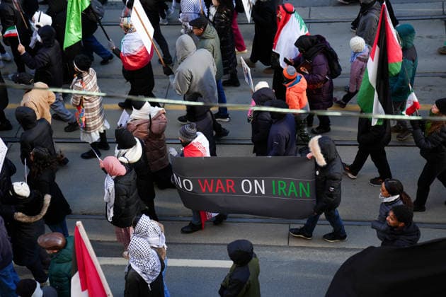 Al-Quds Day Rally in Toronto TORONTO, CANADA - MARCH 14 : People take part in a Al-Quds Day rally in Toronto, Ontario, Canada on March 14, 2026. Demonstrators carrying Palestinian and Iranian flags gathered near US Consulate General to protest Israel and the United States attacks on Iran and Lebanon, and marched in downtown Toronto. Mert Alper Dervis Anadolu Toronto Canada. Editorial use only. Please get in touch for any other usage.  Copyright: x2026xAnadoluxMertxAlperxDervisx