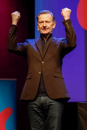 Michael Kessler bei der lit.Cologne 2026 Veranstaltung Ohne uns geht nix! Remix 7 rettet mit Annette Frier und Michael Kessler die Demokratie in der Stadthalle Köln. Köln, 14.03.2026