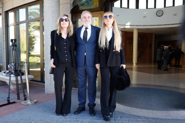 Family and friends bid farewell to Gemma Cuervo Natalia, Fernando and Cayetana Guillén Cuervo at the Parcesa La Paz Funeral Home in Tres Cantos, to say the last goodbye to Gemma Cuervo, on March 15, 2026, in Tres Cantos, Madrid Spain GEMMA CUERVO TANATORIO LA PAZ DE TRES CANTOS FAMOSOSOS Antonio Gutié Madrid Madrid Madrid Spain  Copyright: xAntonioxGutiÃ rrezx 7367056