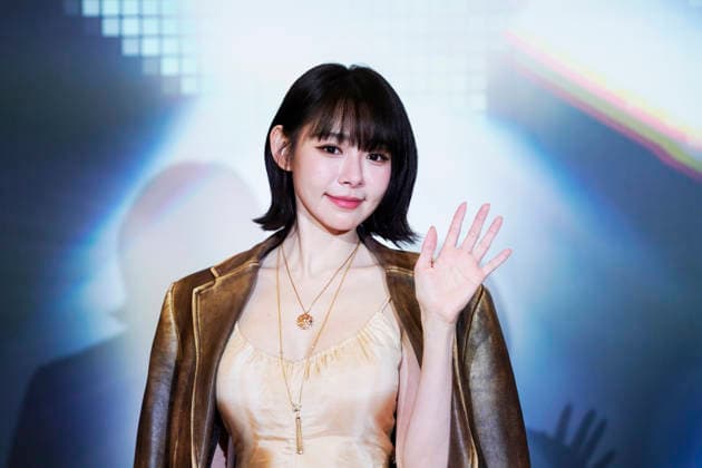HONGKONG-ENT ASIA-FILM-AWARDS Actress Min-Chen Lina posing for a photo at the Asian Film Awards in Hong Kong, March 15, 2026. NEXPHER Vernon Yuen Hong Kong