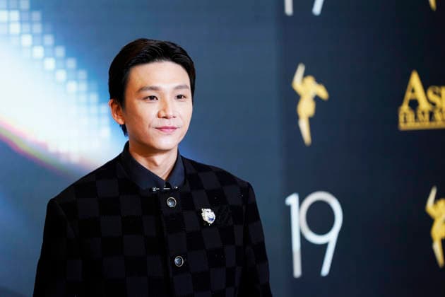 HONGKONG-ENT ASIA-FILM-AWARDS Actor Kent Tsai posing for a photo at the Asian Film Awards in Hong Kong, March 15, 2026. NEXPHER Vernon Yuen Hong Kong