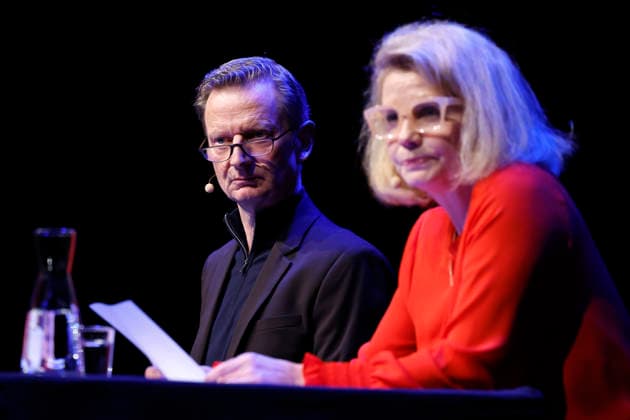 Schauspieler Michael Kessler und Schauspielerin Annette Frier in der Veranstaltung Ohne uns geht nix! Remix 7 rettet mit Annette Frier und Michael Kessler die Demokratie im Rahmen der Lit.Cologne 2026 in der Stadthalle Köln. Köln, 14.03.2026 NRW Deutschland Copyright: xChristophxHardtx