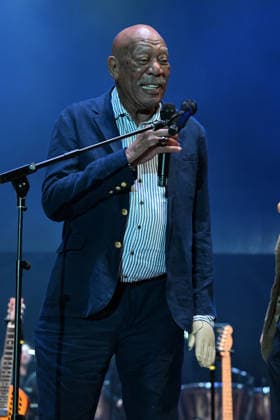 BOCA RATON - MARCH 14: Morgan Freeman s Symphonic Blues Experience performs during Beatles On The Beach at The Mizner Park Amphitheatre on March 14, 2026 in Boca Raton, Florida. Copyright: xmpi04x