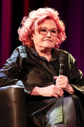 Sabine Rückert bei der lit.Cologne 2026 Veranstaltung Prager Verbrechen - Sabine Rückert und Dietmar Bär über Egon Erwin Kisch im Theater am Tanzbrunnen. Köln, 15.03.2026