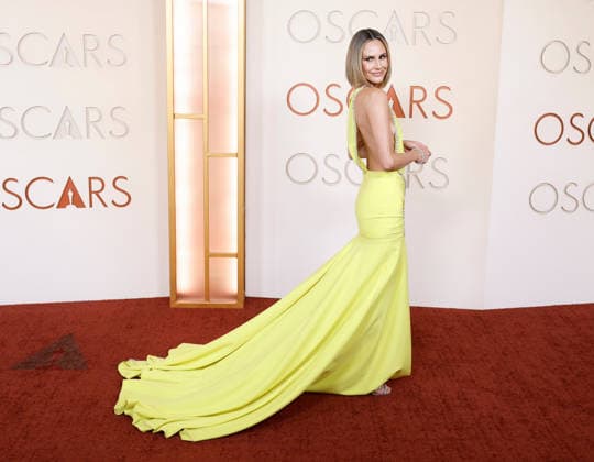 Keltie Knight arrives on the red carpet for the 98th annual Academy Awards in the Hollywood section of Los Angeles on Sunday, March 15, 2026. Conan O Brien will host the Oscars for the second consecutive year.  LAP20260315405 JOHNxANGELILLO